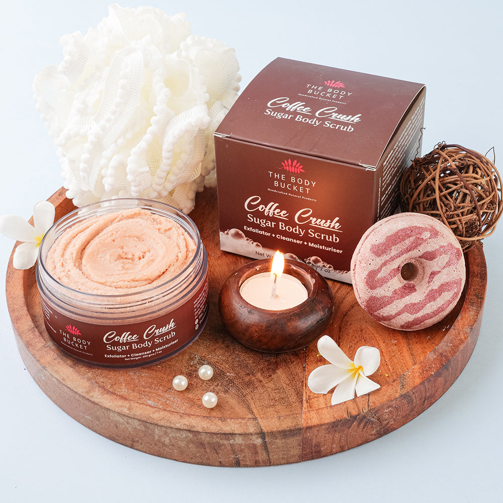 Sugar Body Scrub  3-in-1 Exfoliator, Cleanser, Moisturizer | Sulfate & Paraben Free(Coffee)