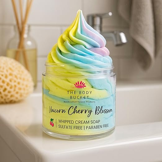 Unicorn Cherry Blossom Whipped Cream Soap – 100 gm
