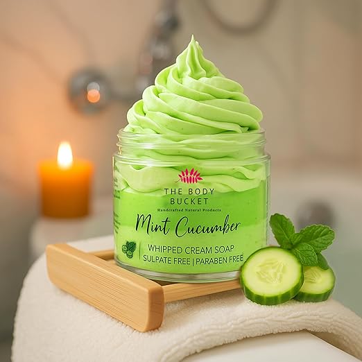 Mint Cucumber Whipped Cream Soap – 100 gm