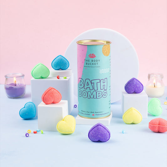 Mini Rose Heart Bath Bomb - 20 Grams Each (Pack of 10)